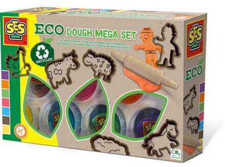 SES Eco klei mega set (7x90gr met tools) Multikleur