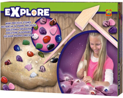 SES Explore edelstenen opgraven - roze
