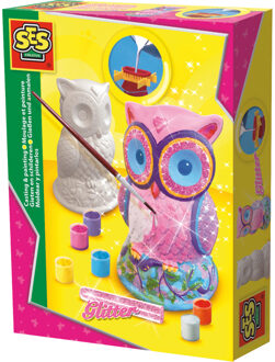 SES Figuren gieten en schilderen SES uil Multikleur