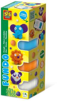 SES FunDo klei - Safari dieren Multikleur