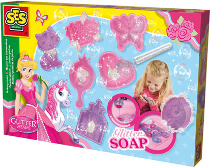 SES GLITTERZEEPJES GIETEN ROZE SES Multikleur