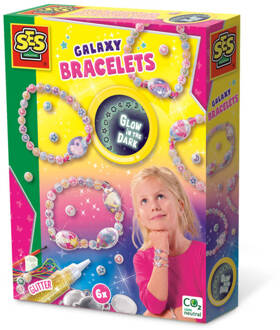 SES Glow in the dark galaxy armbanden