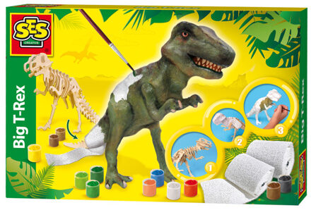 SES Houten dino met gipsverband