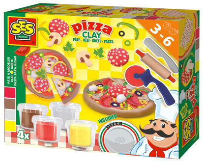 SES klei pizzaset Multikleur