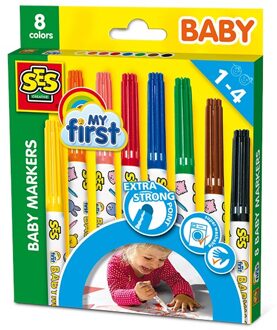 SES My First - Baby markers 8 kleuren Multikleur
