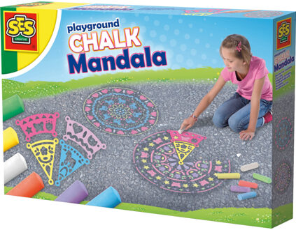 SES Stoepkrijt SES mandala Multikleur