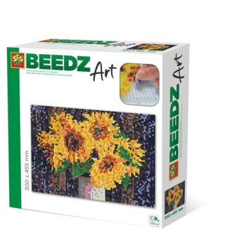 SES strijkkraalkunstwerk Beedz Art zonnebloem 45,5 cm 9-delig Multikleur