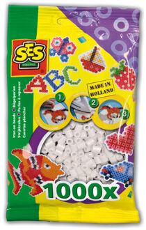 SES Strijkkralen 1000 wit Geel