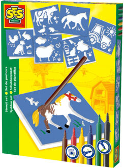 SES Tekensjablonen - Boerderij - Tekenen