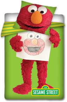 Sesamstraat Elmo dekbedovertrek, 140 x 200 cm