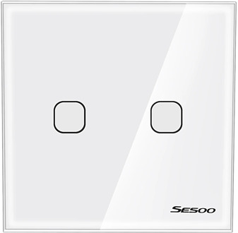 Sesoo Press Switch Single Fire Line Lighting Wall Switch Smart Home Light Press Control Switch Two Button