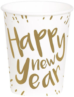 Set 10 Bekertjes 'Happy New Year' (25 cl)