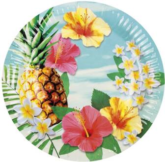 Set 10 Bordjes Paradise (23 cm) Multikleur - Print