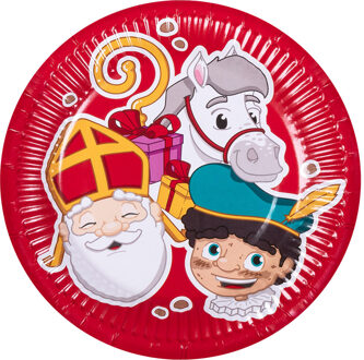 Set 10 Bordjes Sinterklaas Multikleur - Print