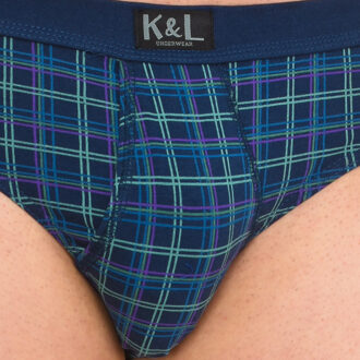 Set-2 Basis Open Slips KL2010 man - maat M Blauw