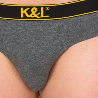 Set-2 Slips Grappige ademende stof KL2007 man Grijs - XL