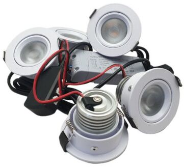 Set 5 x 4 Watt dimbare led inbouwspots Wit - 2700K