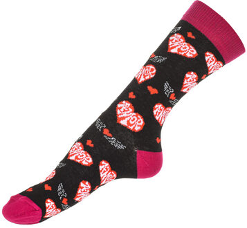 Set-6 Sokken met hoge antilekrand KL9001 dames - maat Veelkleurig