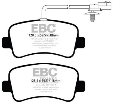 Set EBC Yellowstuff remblokkenset DP42084R DP42084R