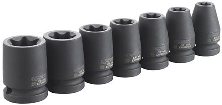 Set Impactdoppen Torx® | 1/2" | 7 Stuks - E041605
