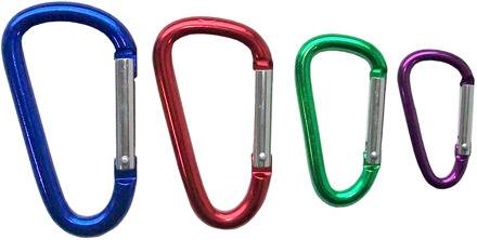 Set Karabijnhaken Alu 4Dlg - B34120