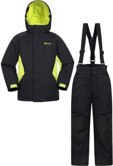 Set kinder/kinder ski-jas & -broek (Zwart) - 9-10J / 134-140cm