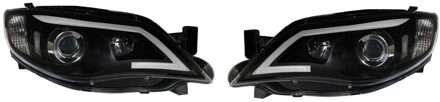 Set Koplampen DRL-Look 'Light-Bar' passend voor Subaru Impreza 2008-2014 - Zwart