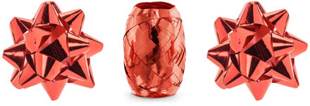 Set Lint en Rozetten Rood Rood - Zalm