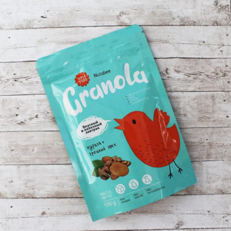 Set lunch for a week: гранола nutsbee "курага + walnut", 6 pieces.