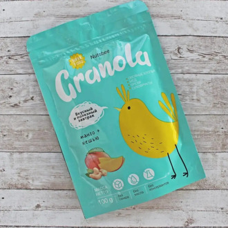 Set lunch for a week: гранола nutsbee "Mango + cashew", 100g... 6 pieces