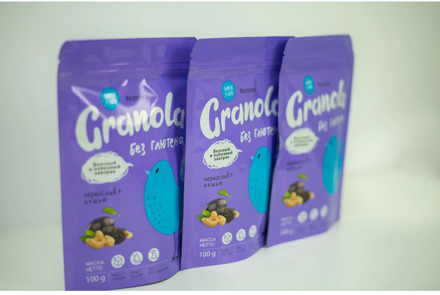 Set lunch for a week: гранола nutsbee "prune + cashew", 100g... Without глютена, 6 pieces.