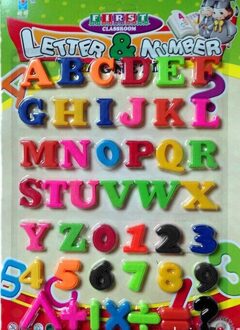 Set Magneten Onderwijs Alfabet Set Van 26 Kleurrijke Magnetische Koelkast Letters & Numbers Onderwijs Leer Leuke Kind Baby Toy # K8