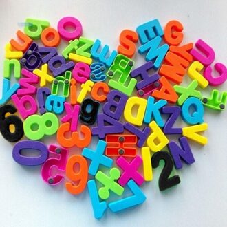 Set Magneten Onderwijs Alfabet Set Van 26 Kleurrijke Magnetische Koelkast Letters & Numbers Onderwijs Leer Leuke Kind Baby Toy # K8