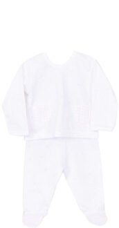 Set met lange mouwen MET VOGELSLUITEN Wit