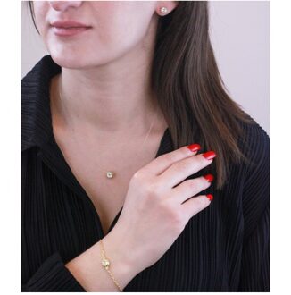 Set Moon - Oostenrijks kristal Wit & Goud - One Size