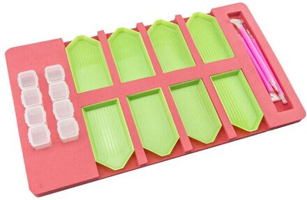 Set Multi-Boot Diamant Schilderij Lade Houder Kralen Opbergvak Punt Boor Pen Boor Klei Organizer Opbergdoos Diy craft 36x20cm