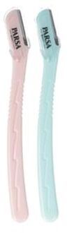 Set Of 2: LOV.U Eyebrow Razor Set Of 2: Pink & Mint