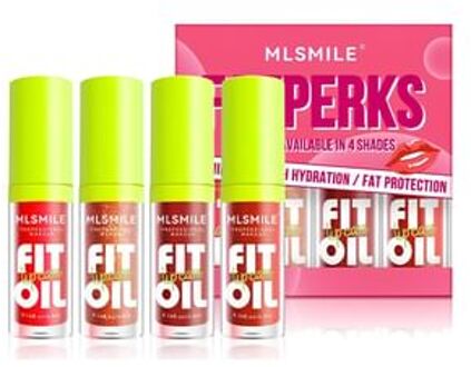 Set of 4: Fit Oil Lip Gloss Set - B #Set B