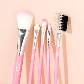 Set of 5: Pink Makeup Brush Set #Brush Set - 5 pcs