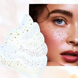 Set of 6: Freckle Glitter Tattoo Sticker Set - A #6pcs