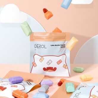 Set of 8: Little Monster Capsule Lipstick #1g*8pcs