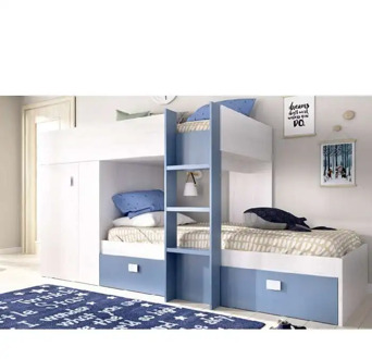 Set of Groe train bed in various colors.