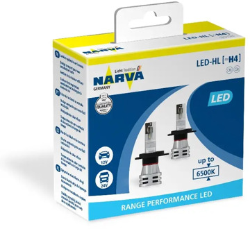 Set of LED lamps NARVA 18032 LED H4 RPL2 12 V/24 V 6500 K X2