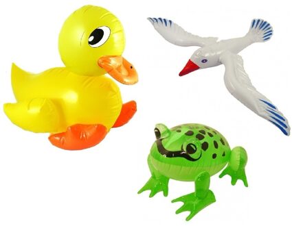 Set Opblaasbare meeuw eend en kikker Multi