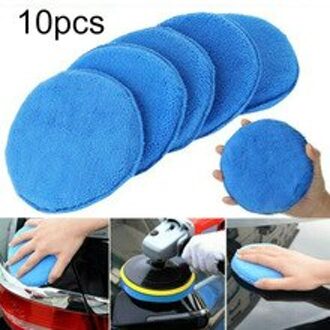 Set Polijsten Pad Waxen 125Mm 5 Inch Blauw Buffer Car Care Cleaning Foam