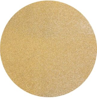 Set Premium Goud Glitter Placemats 34cm (6st) Goud - Brons