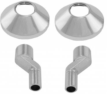 Set S-Koppelingen 3/4"X3/8"Grote Spr Aqua Splash