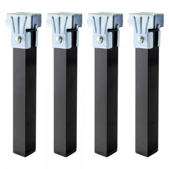 Set Square dimmer legs (4 units) tube 30x30mm. For 40 mm Somier/frame.