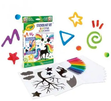 ▷ SET STICKER ART SET SUPER CERABOLI CRAYON