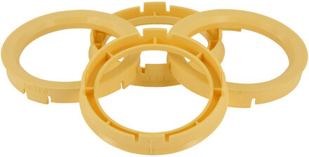 Set TPI Centreerringen - 64.0->54.1mm - Geel